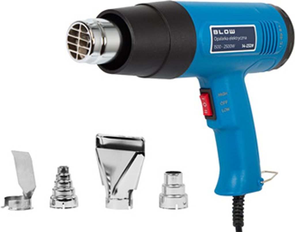 Teplovzdušná pištoľ BLOW 14-232 1500/2500W, 300°/650° Obrázok produktu 