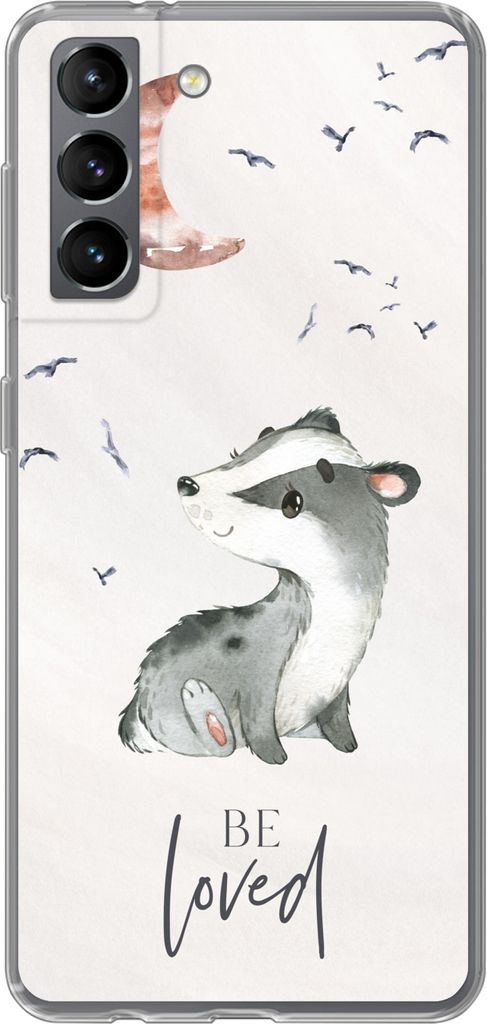 MuchoWow Handyhülle Schutzhülle Hülle für Telefoonhoesje Samsung Galaxy S21 Zitate - Geliebt werden - Sprichwörter - Kind - Jungen - Mädche...