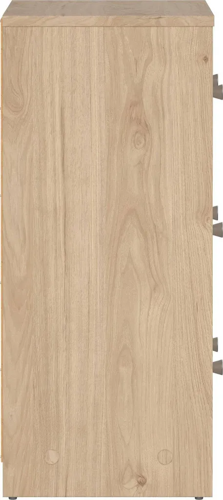 Commode Gain de Place 3 Tiroirs pour Chambre et Entrée - Chêne Marron - 7
