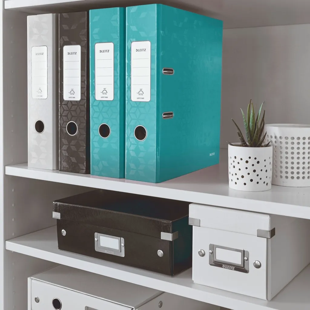 Classeurs à levier Leitz 180° Wow Turquoise A4 - Pack de 10 pièces - 4