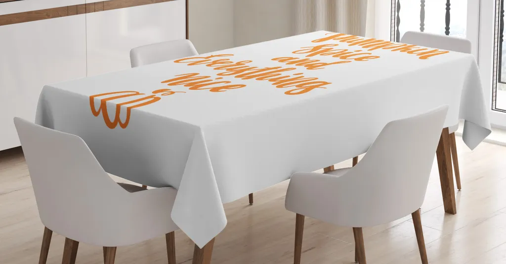 Tovaglia ABAKUHAUS Zucca 140x240 Marigold: Arredo Autunnale Antimacchia