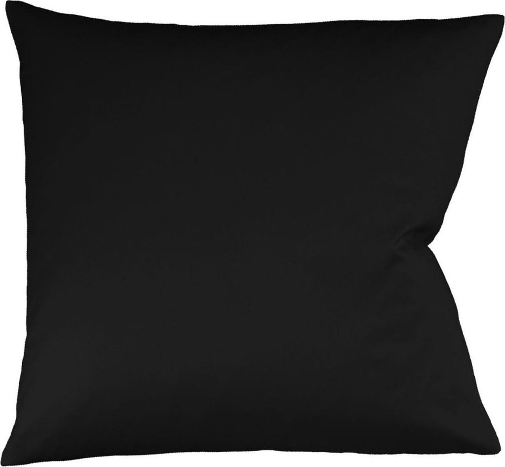 Fleuresse Interlock-Jersey-Kissenbezug uni colours schwarz 941