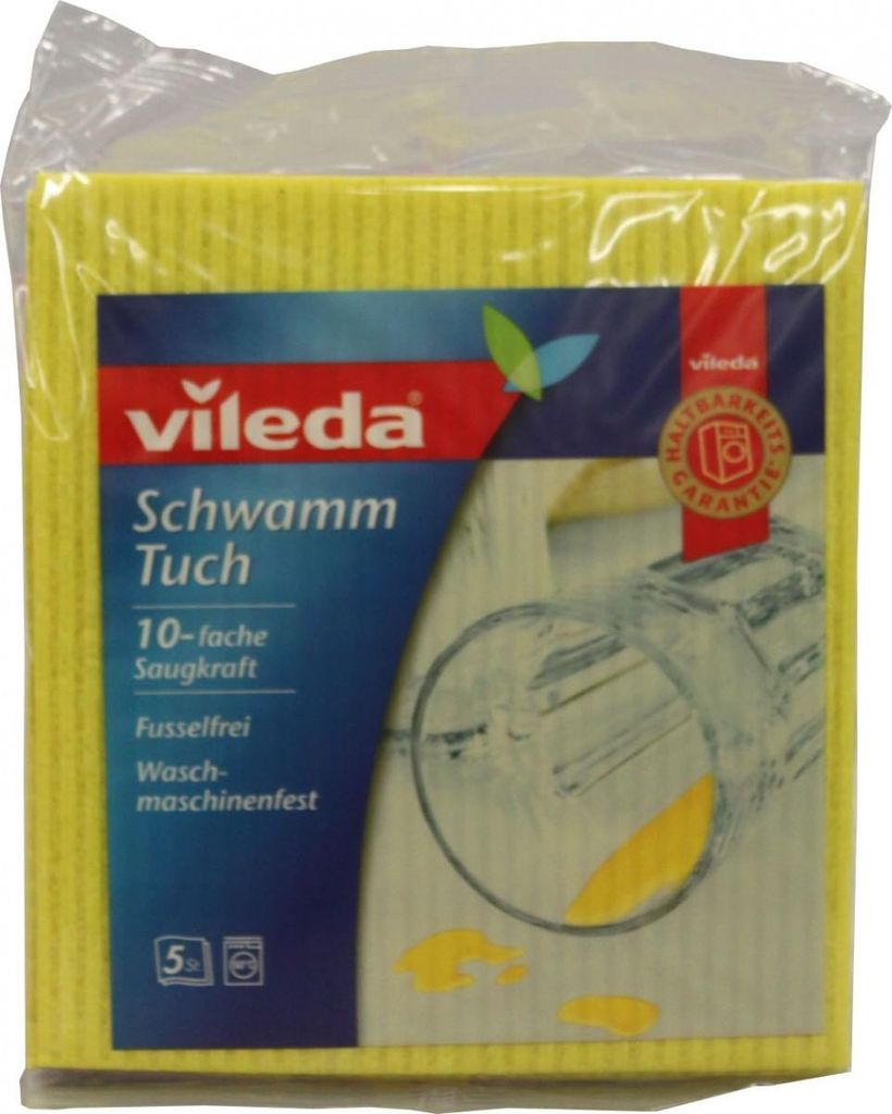 Vileda Schwammtuch aqua - Gr. 1 - B0144LRXPK | Packung (5 Stück)
