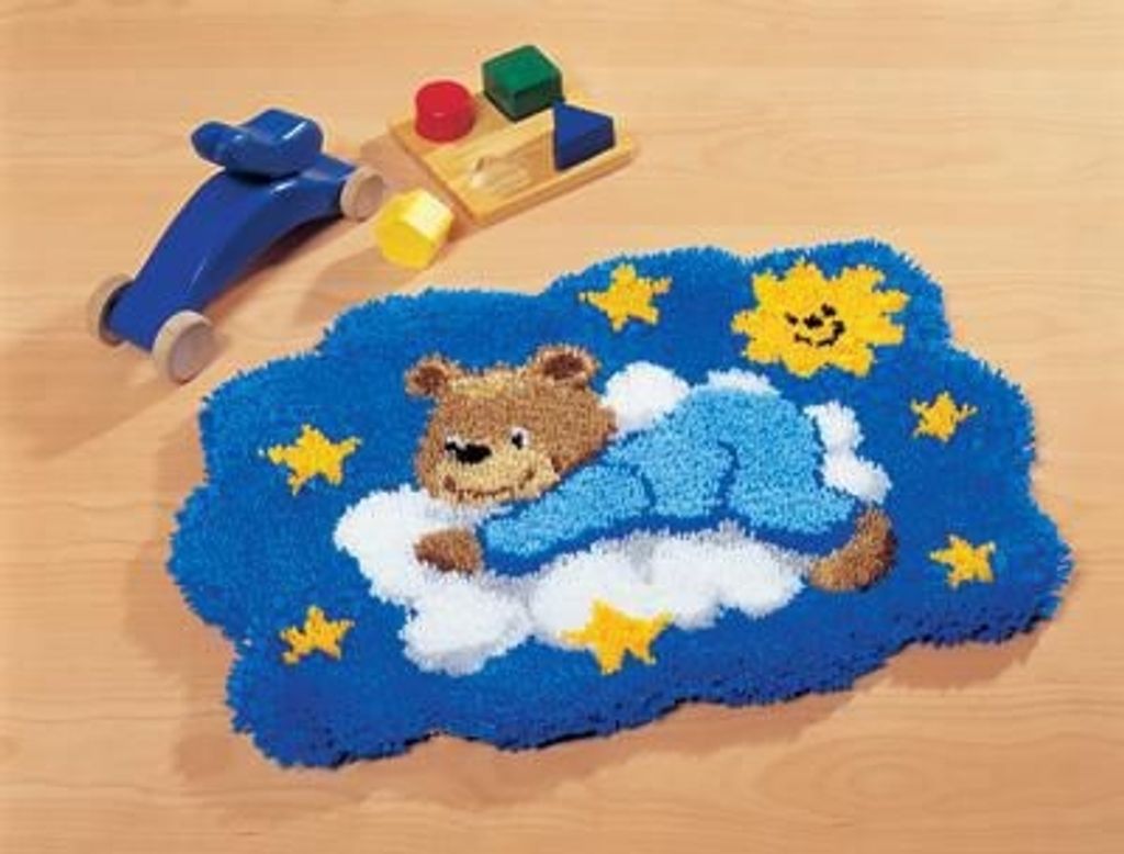 Vervaco KK37060 Knüpf-Teppich Motiv Bär in Wolken