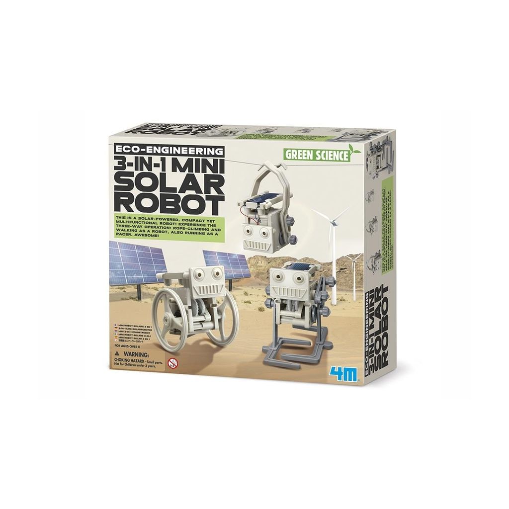 4M 3-in-1 ECO Engineering Mini Solar Roboter Spielzeug