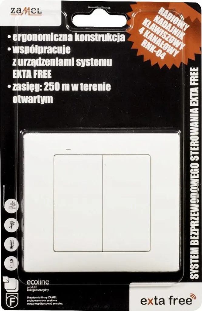 Commande sans fil 4 canaux RNK-04 pour volets roulants et éclairages