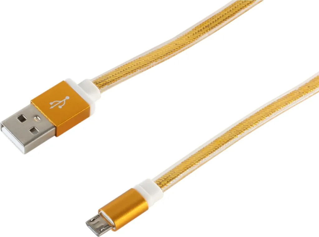 Câble iPhone Lightning Or S-Conn 14-50046 USB-A 0.9m Haute Résistance