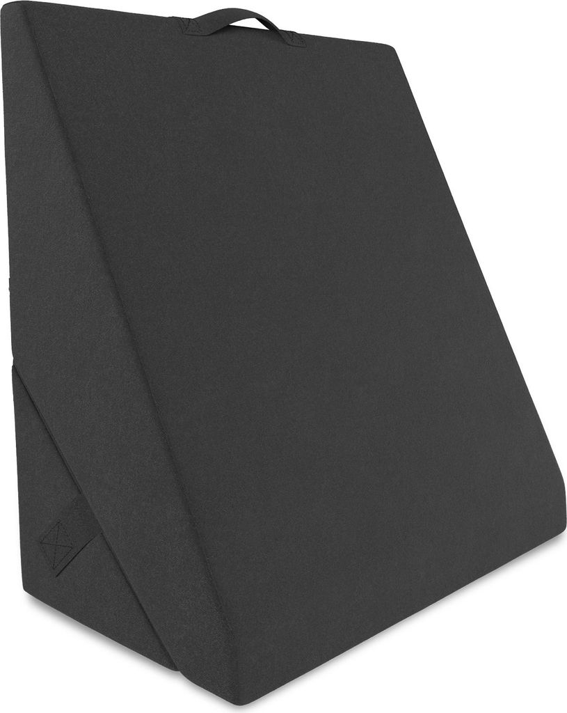 ELONEO Multifunktions-Keilkissen Rückenkissen Kniestütze Beinablage Venenkissen für Couch und Sofa, Lesekissen, Größe B55 x H56 x L30,5 cm, sc...