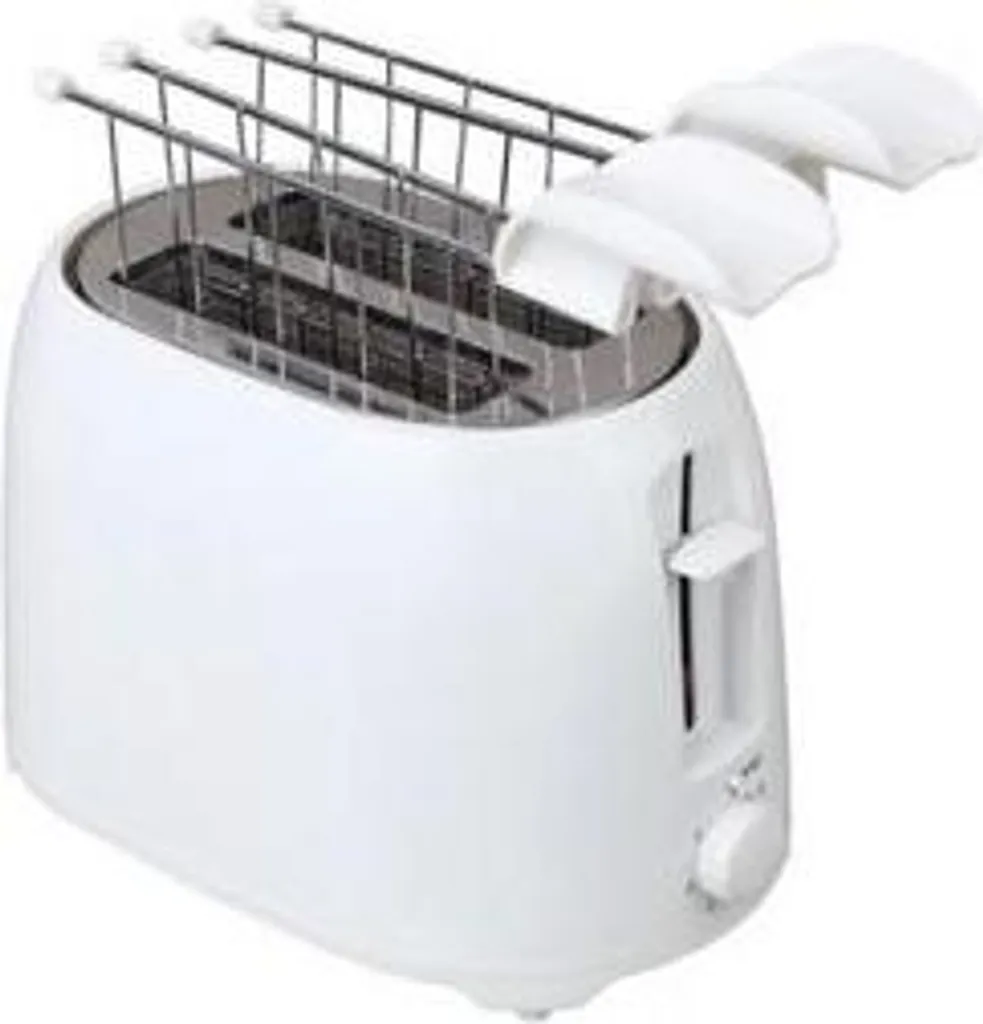 Grille-pain 2 tranches Pyramidea TP705 en plastique blanc compact