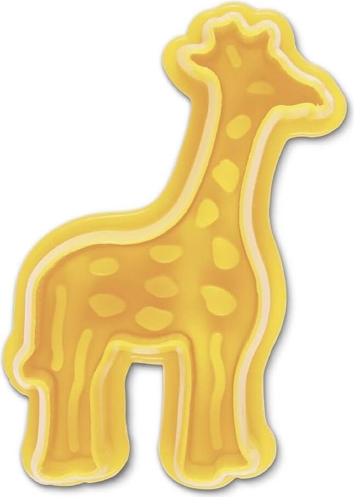 Städter Präge-Ausstecher mit Auswerfer Giraffe, Ausstechform, Plätzchenform, Keks, Plätzchen, Kunststoff, 6 cm, 170322
