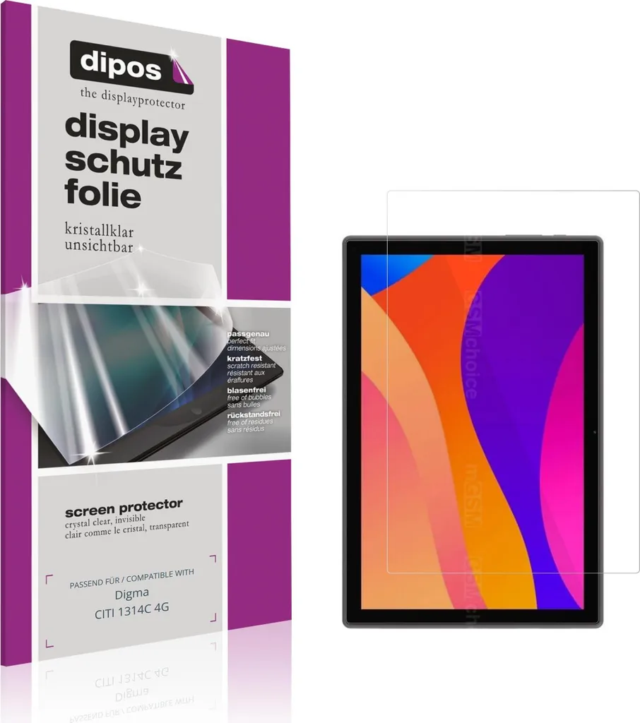 2x Pellicola Protettiva per Digma CITI 1314C 4G Protezione Schermo Claro Display dipos