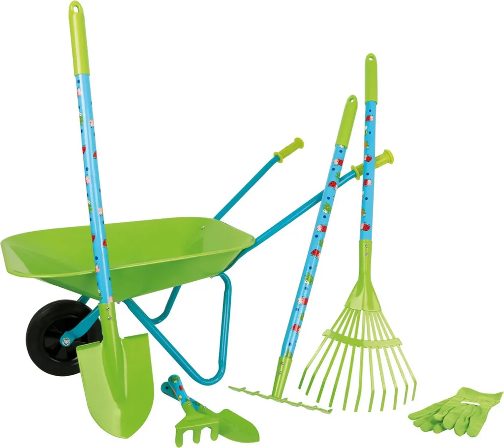 2Kids Toys Set de Jardinage pour Enfant avec Brouette et Outils Verts