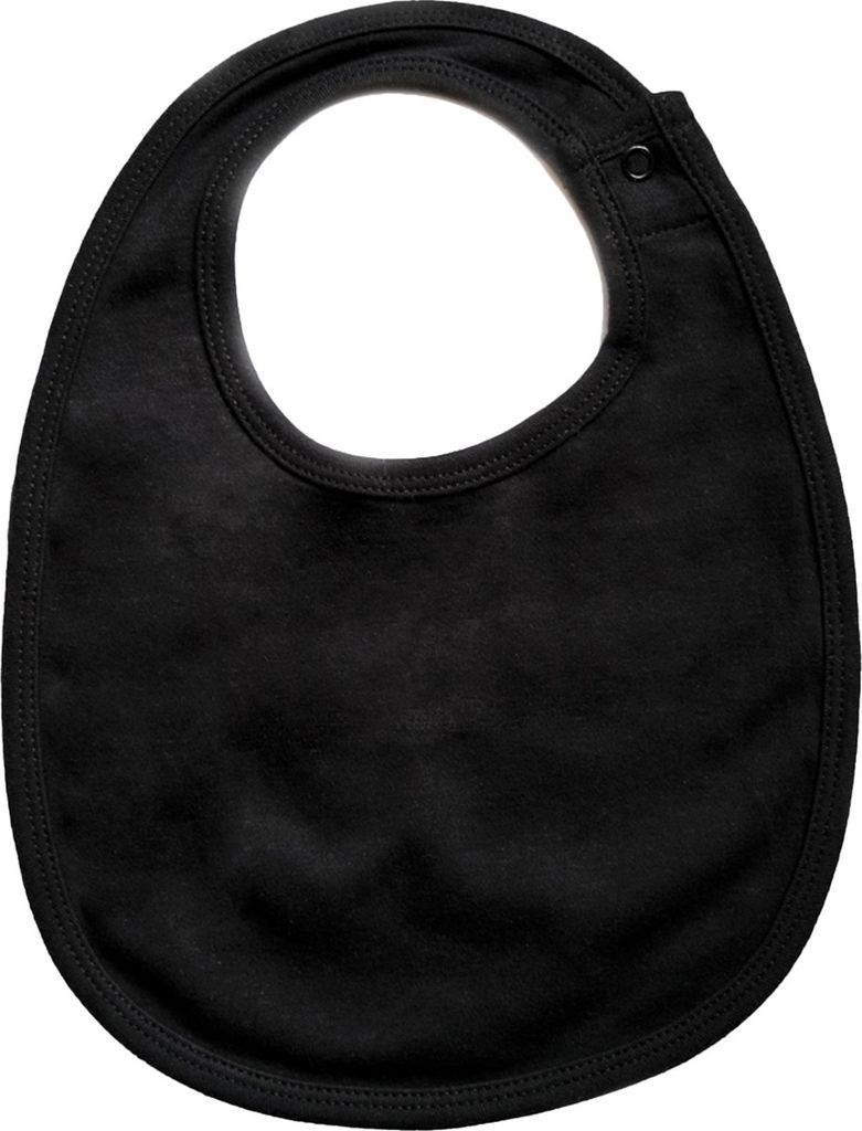 Babybugz - Baby Lätzchen, Einlagig BC4900 (Einheitsgröße) (Schwarz)