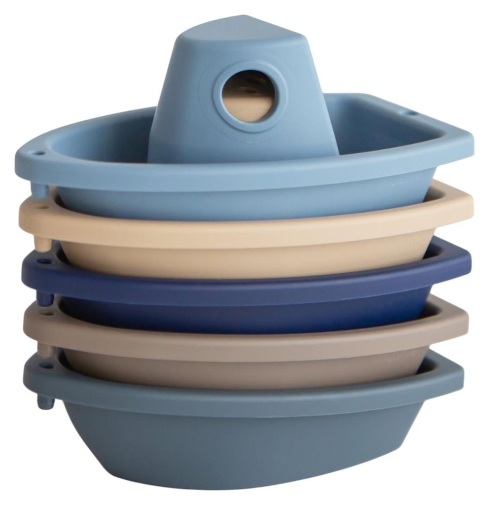 Mushie Badespielzeug - Badeboote - 5er-Set Produktbild 