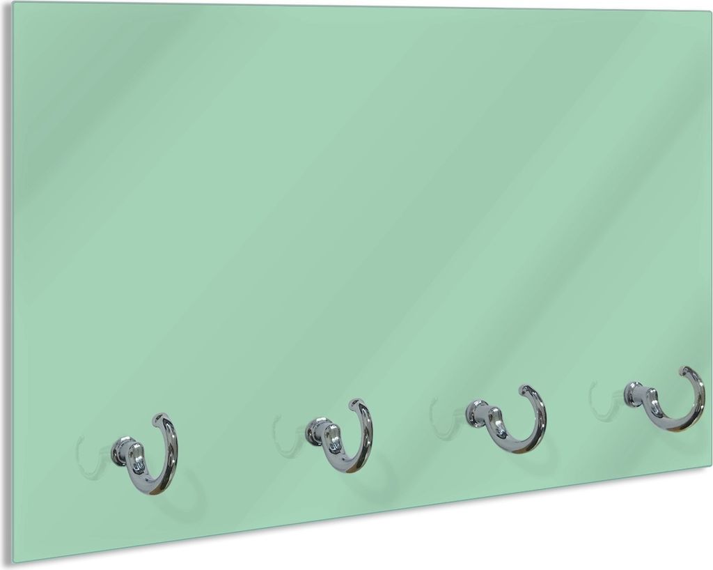 Wallario Schlüsselbrett aus Glas, Motiv: Pastellgrün, 30 x Produktbild 