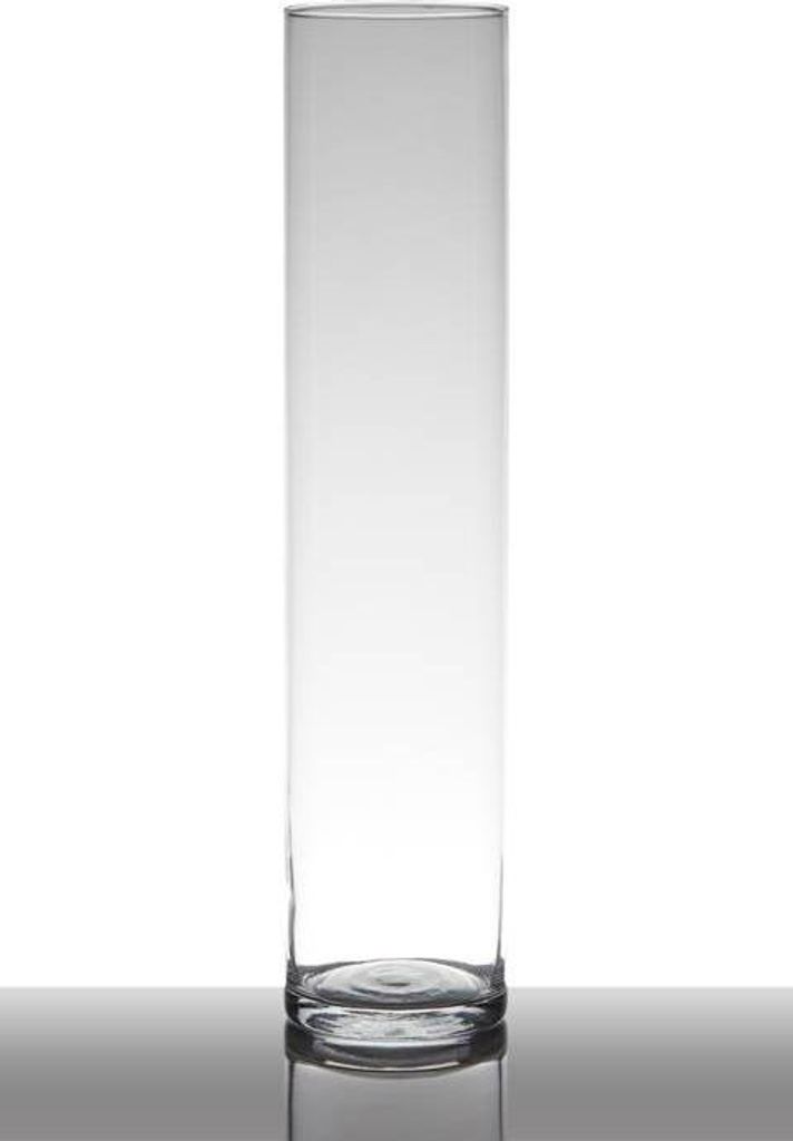 INNA-Glas Glasvase Sansa, Zylinder - Rund, klar, 40cm, Ø 9cm - zylindrische Vase - Blumenvase