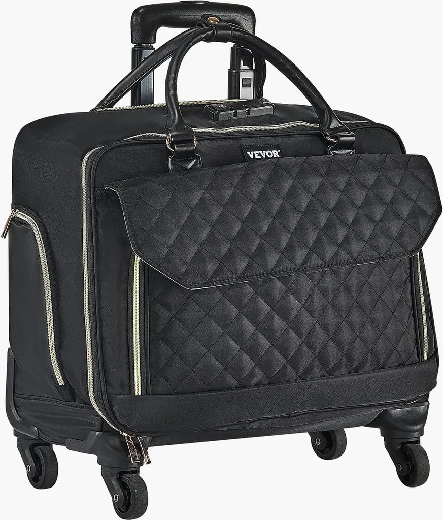 Pilot case pour ordinateur 17,3 pouces, sac de voyage business à roues