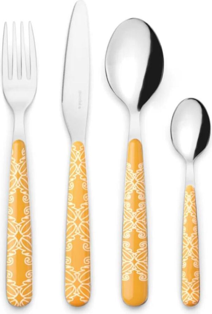 GUZZINI Fusion Besteckset 24 Teile Bernstein