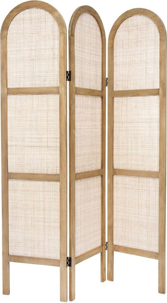 Atmosphera | Raumteiler - Paravent - 120 x 170 cm - Beige - Trennwand - Dreiflügeliger