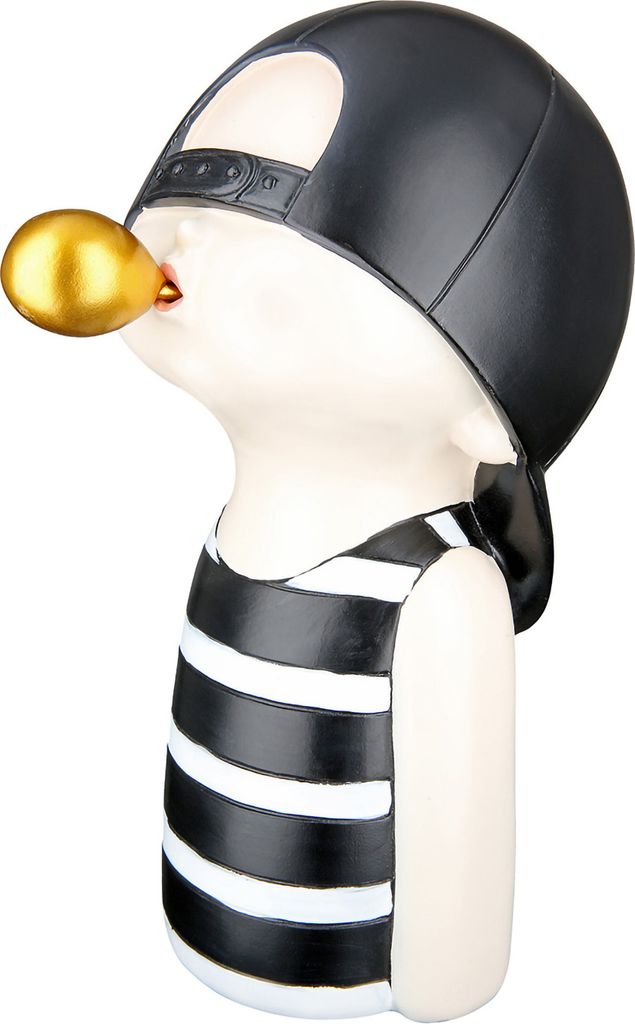 Gilde Figur, Junge, "Bubblegum", Kaugummimotiv, Kunstharz, Produktbild 
