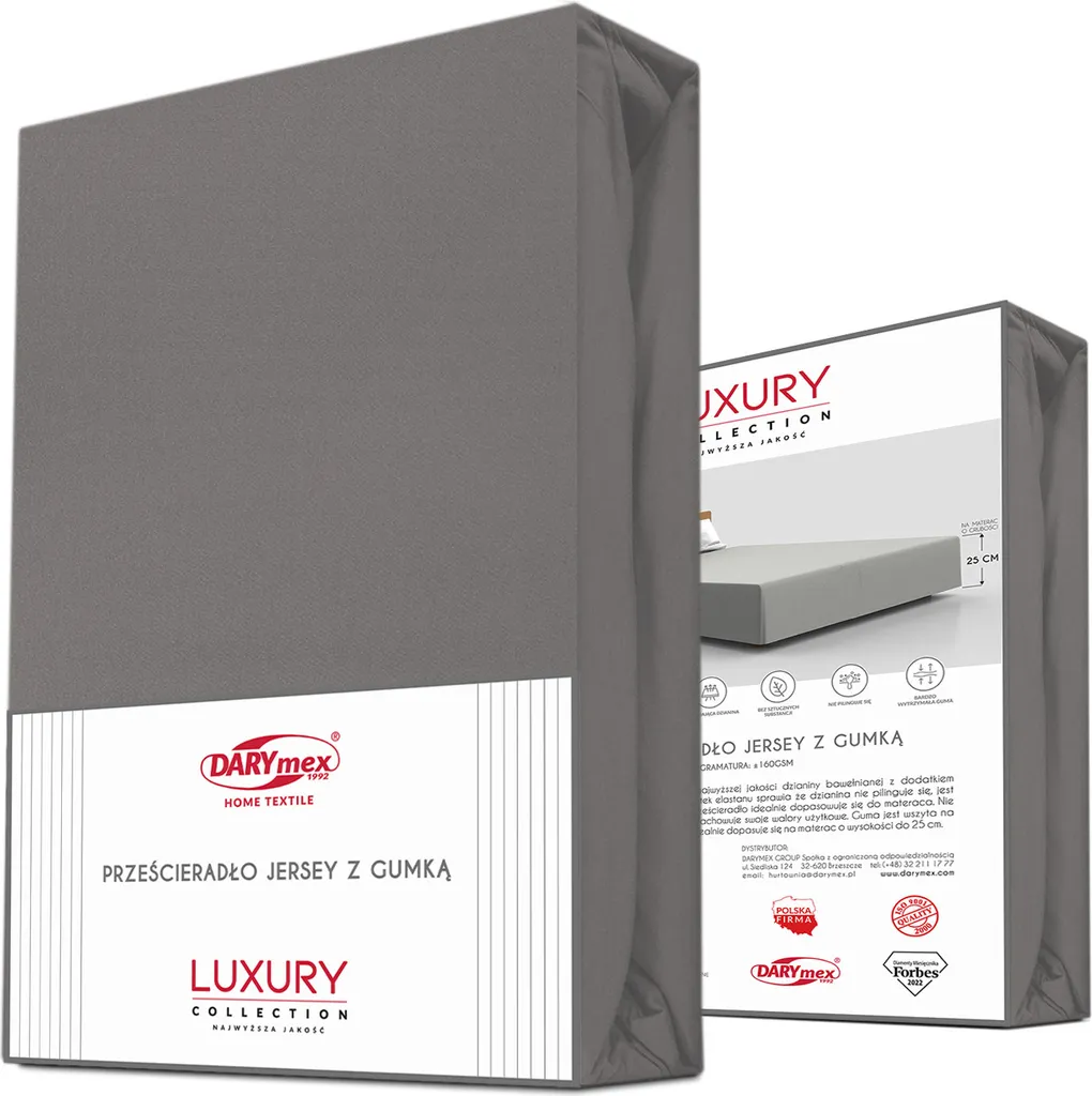 Drap-housse 90x200x30 Anthrazit jersey-Élasthanne anti-plis et doux