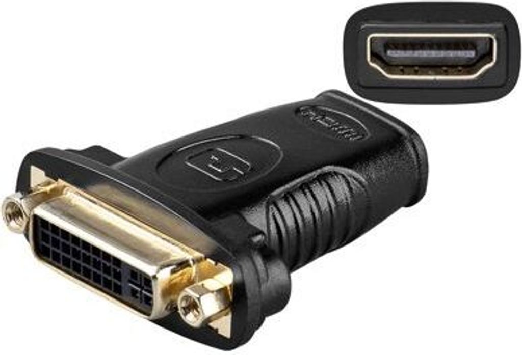 HDMI/DVI-D Adapter, 19-pol. HDMI-Buchse > DVI (24+5) Buchse, Good Connections