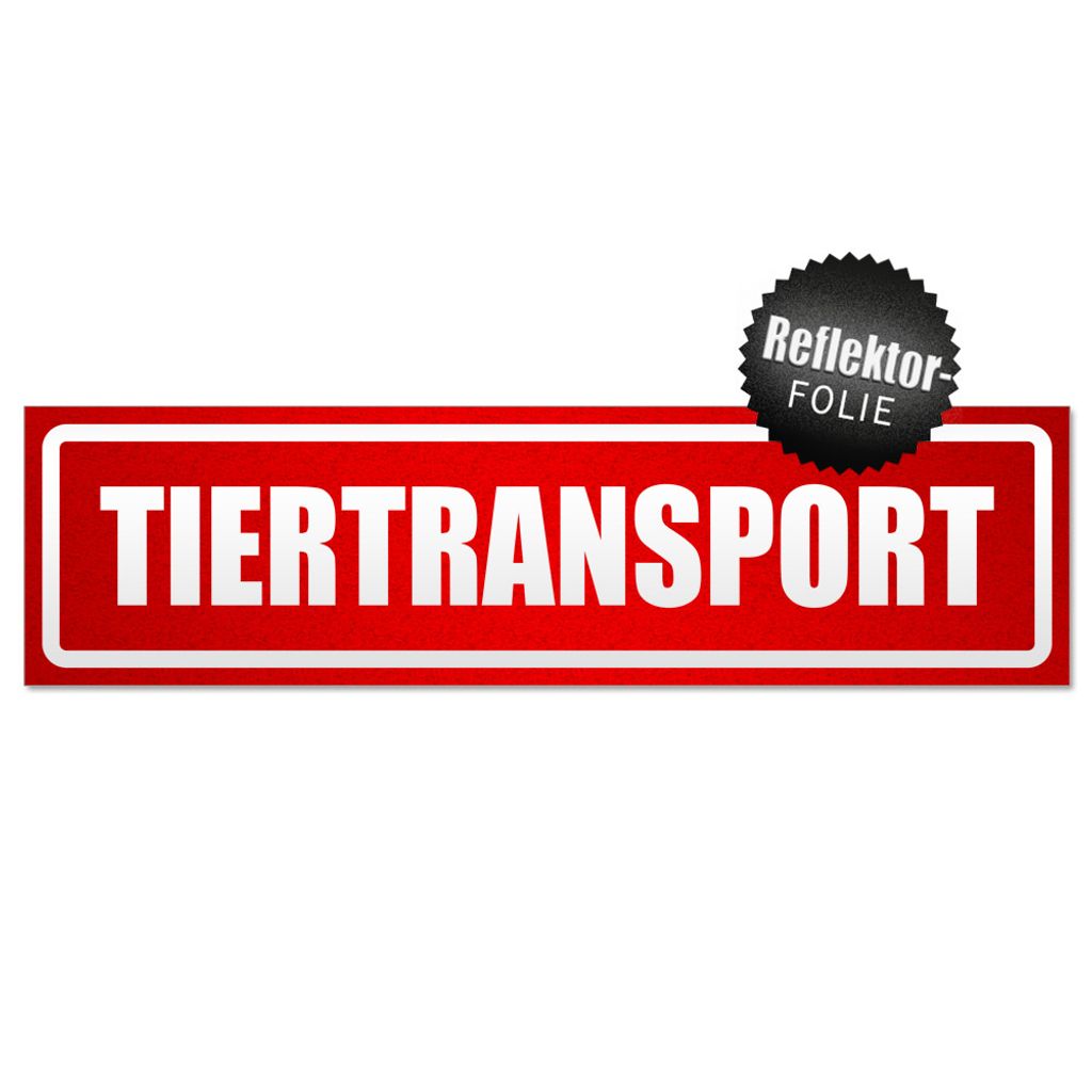 Tiertransport invertiert Magnetschild Schild magnetisch