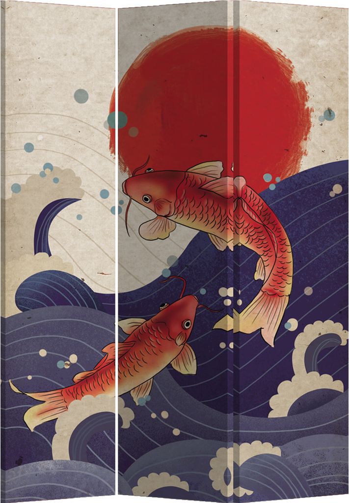 Fine Asianliving Paravent Raumteiler Spanische Wand Trennwand Room Divider Raumtrenner Sichtschutz Japanisch Orientalisch Chinesisch L120xH180cm Be...