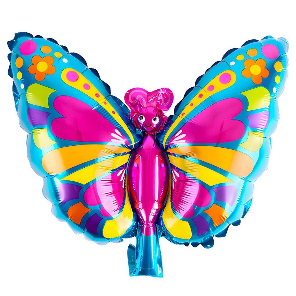 Folienballon Tier, Schmetterling bunt ca. 75*48 cm Produktbild 