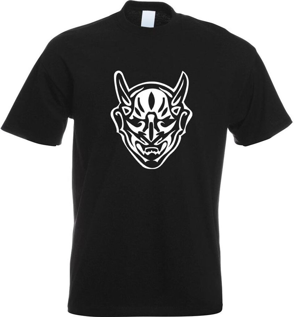 Kiwistar - T-Shirt - schwarz - Teufel Motiv Bedruckt Funshirt Design Print - mit Motiv Bedruckt - Funshirt Design - Sport - Freizeit - Herren - S