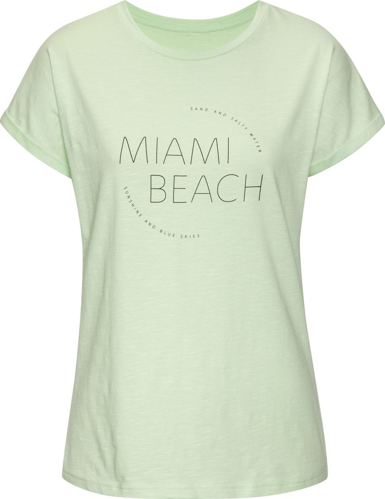 VIVANCE T-Shirt lime bedruckt Größe 48/50
