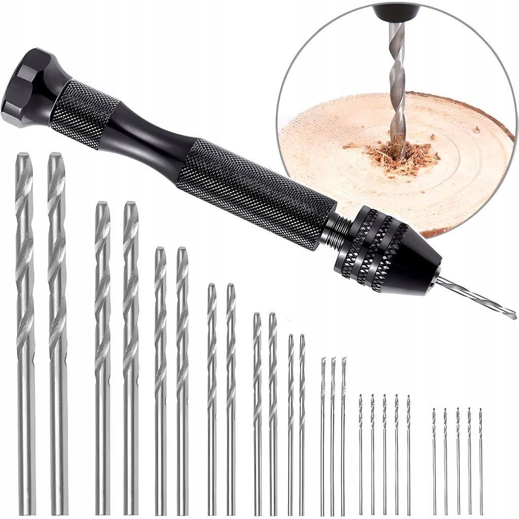 Ruční mini vrtačka Rosfix – sada 25 vrtáků 0,5–3 mm do Obrázek produktu 