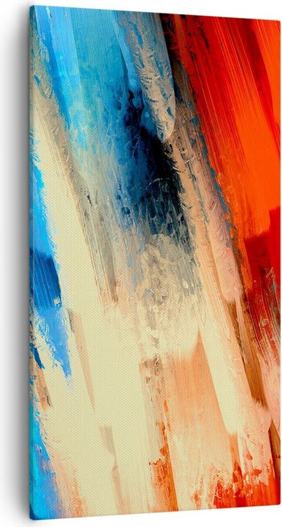 Bild auf Leinwand - Leinwandbild - Abstraktion modern - 55x100cm - Wand Bild - Wanddeko - Leinwanddruck - Bilder - Kunstdruck - Wanddekoration - Le...