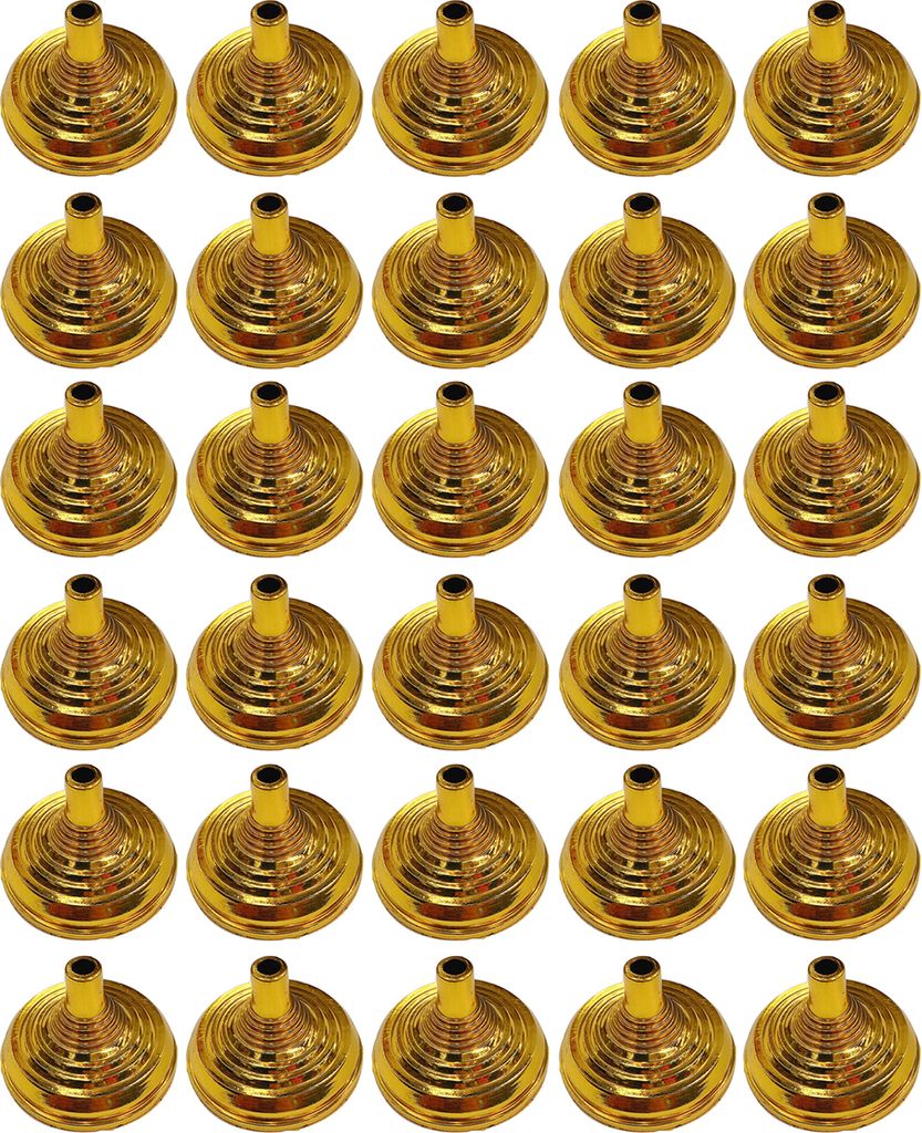 30 Stück Fahnenmastsockel, glatte quadratische Form, leiterförmig, galvanisiert, leicht, Büro-Schreibtisch-Dekoration, goldene Farbe, kleine Fla...