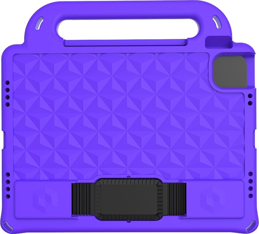 Mobigear Diamond iPad Pro 11 Zoll (2021) Tablet Hülle für Kinder mit Tragegriff - Lila
