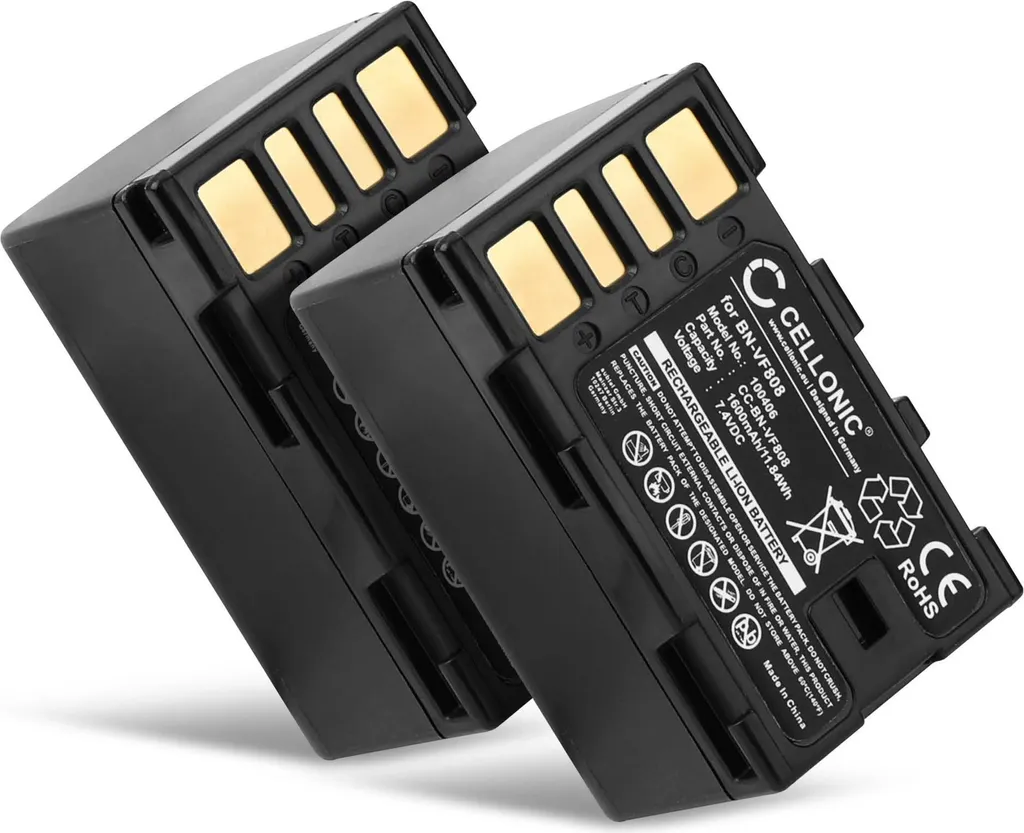 Recensione Batterie CELLONIC BN-VF808 JVC 1500mAh - Set 2x