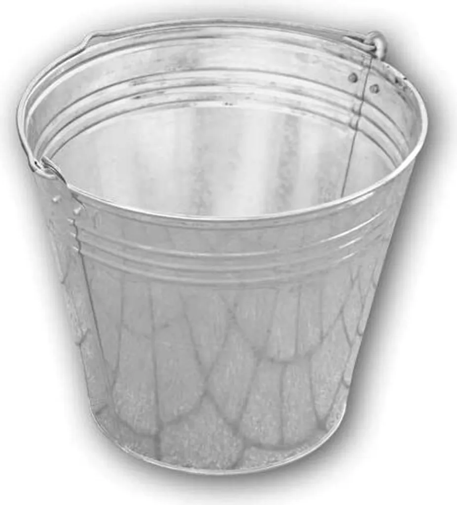Seau en métal galvanisé 10 litres BRADAS BR-J5318 usage polyvalent