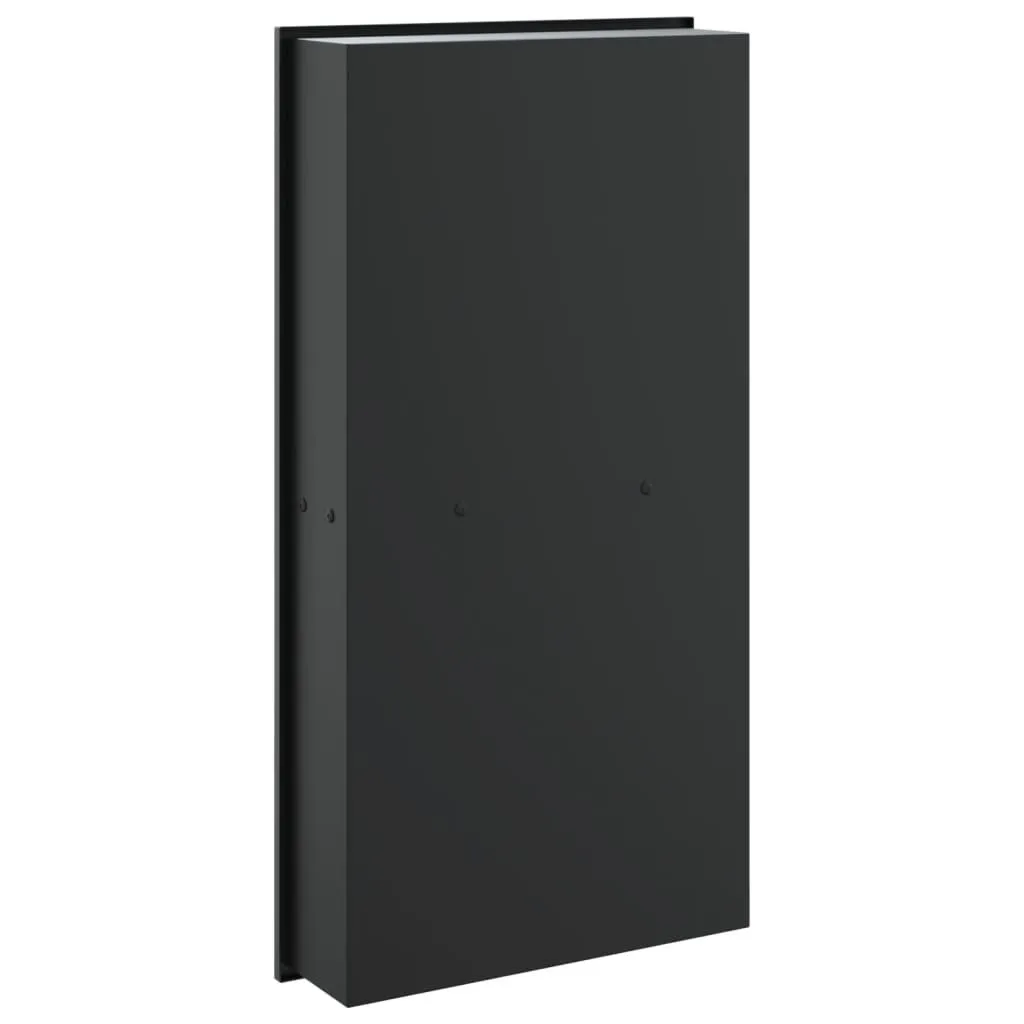 Niche de douche encastrable design noir mat 32x62 cm pour salle de bain - 6
