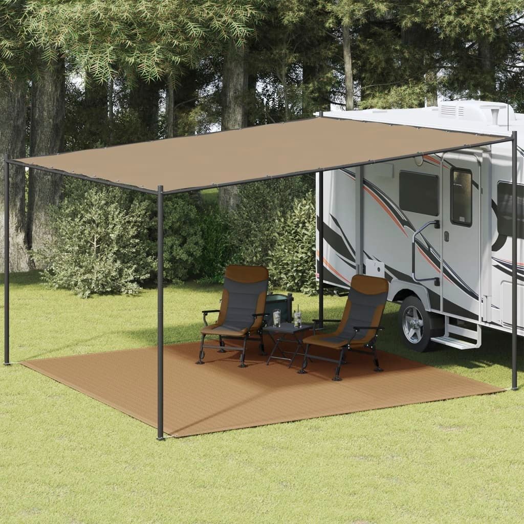 "Summerschlussverkauf"Zeltteppich 1 pcs - CLORIS - Outdoor-Teppich/Camping Teppich - 400x400 cm Taupe - Campingzelte DEMöbel633412