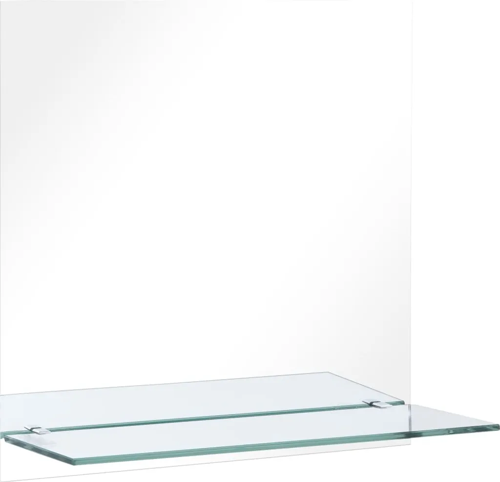 Specchio da Parete Elegante vidaXL 60x60 cm | Mensola in Vetro Temperato