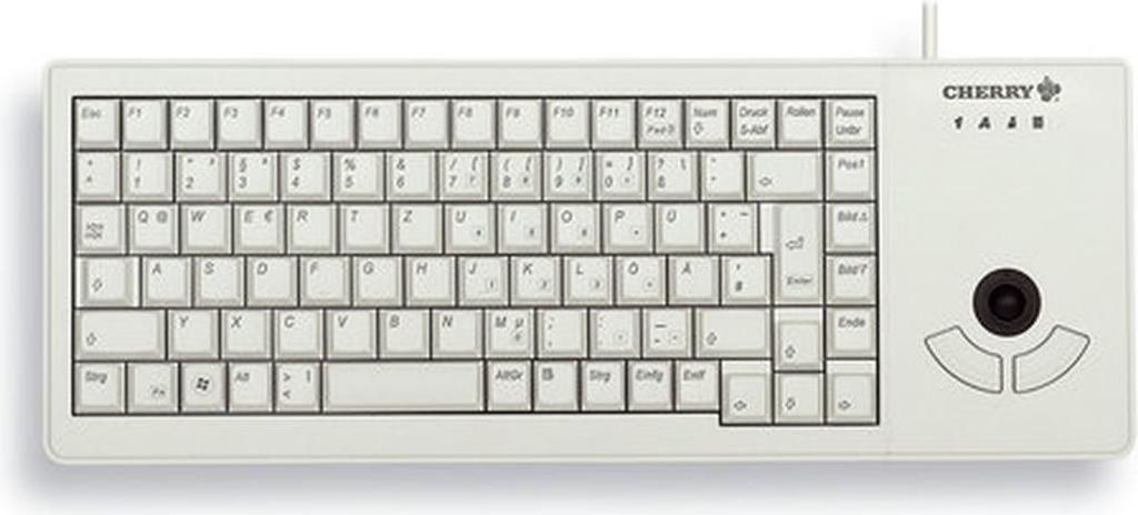 CHERRY XS G84-5400 - Tastatur - USB - Englisch - US - Hellgrau (G84-5400LUMEU-0)