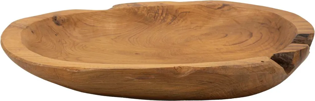 Ciotola in legno 43 x 7 x 38 cm in teak naturale