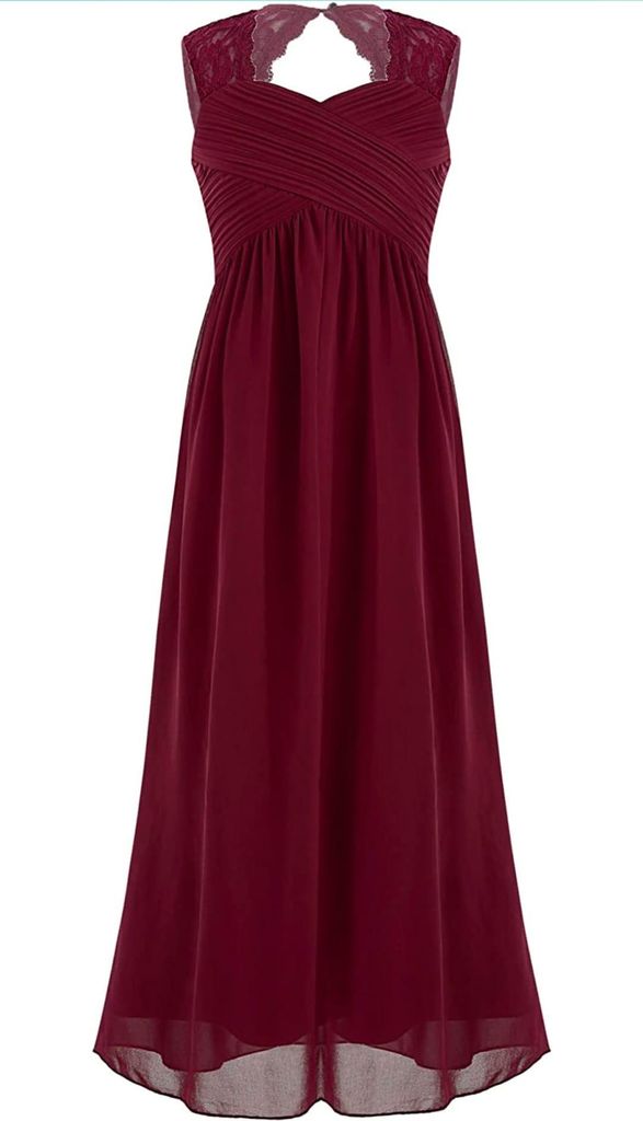 Mädchen Kinder Kleid Gr. 140 Cm Festlich Hochzeit Prinzessin Partykleid Brautjungfern Chiffon Kleider