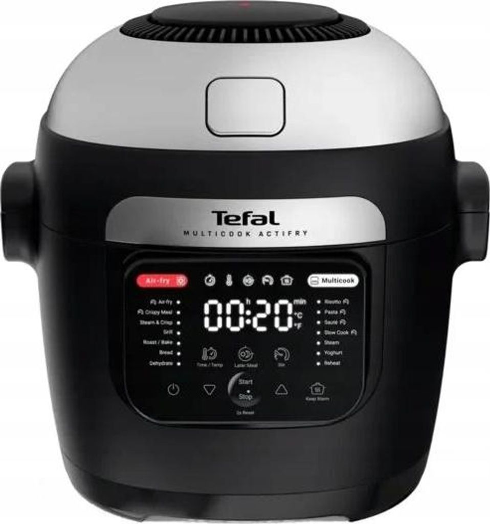 Tefal Multicook Actifry MY741CF0, 6 l, 1334 W, Noir, Acier Image du produit 
