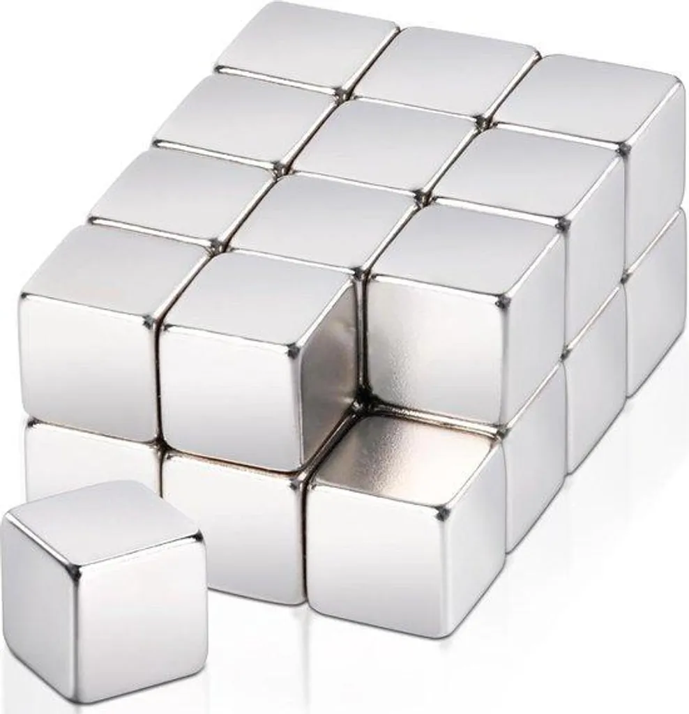 Aimants pour Tableau Blanc et Frigo - 24 Cubes Néodyme 10 mm Puissants
