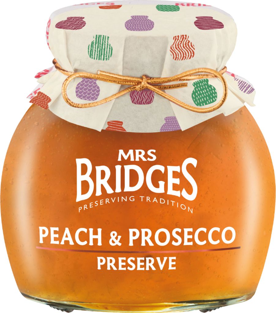 Mrs. Bridges Confiture de pêches affinée au Prosecco Image du produit 
