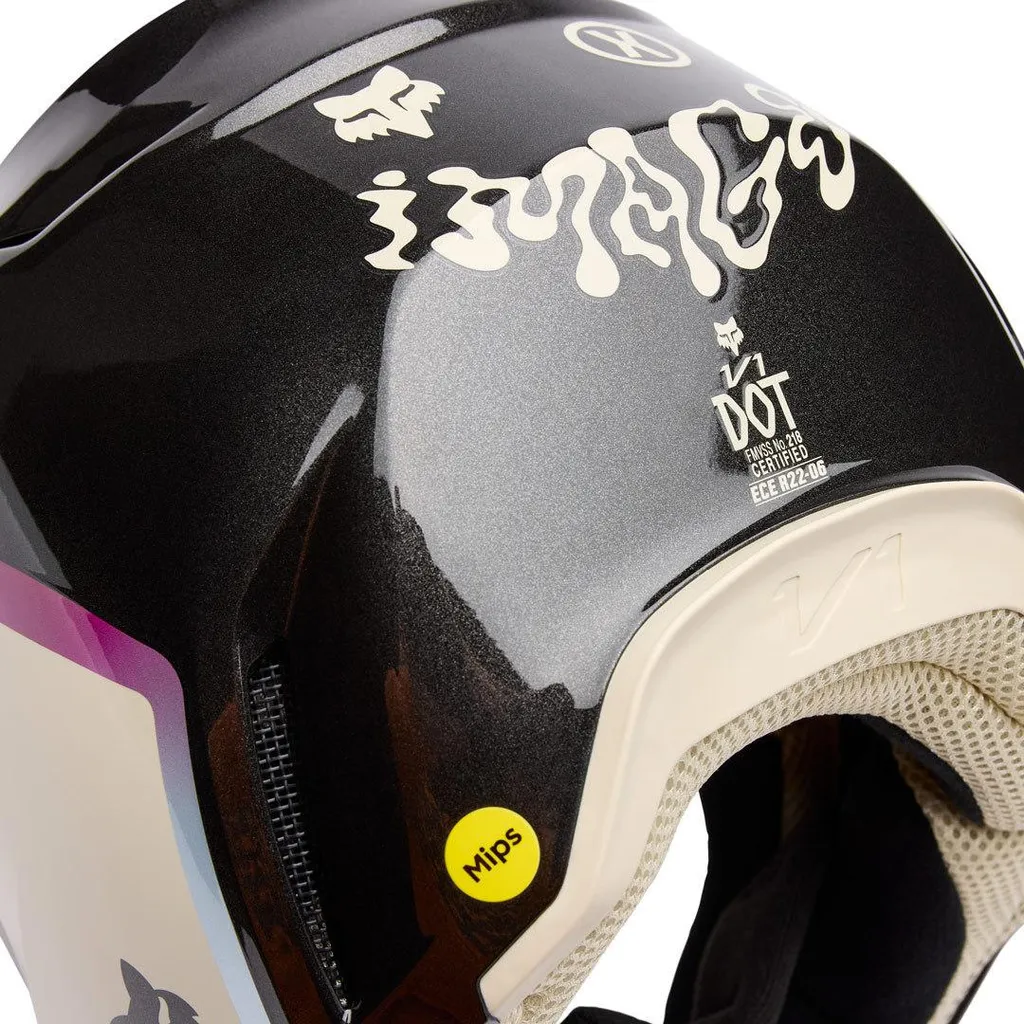 Casque Intégral Motocross Fox Racing V1 MIPS Edition Spéciale Noir en XL - 2
