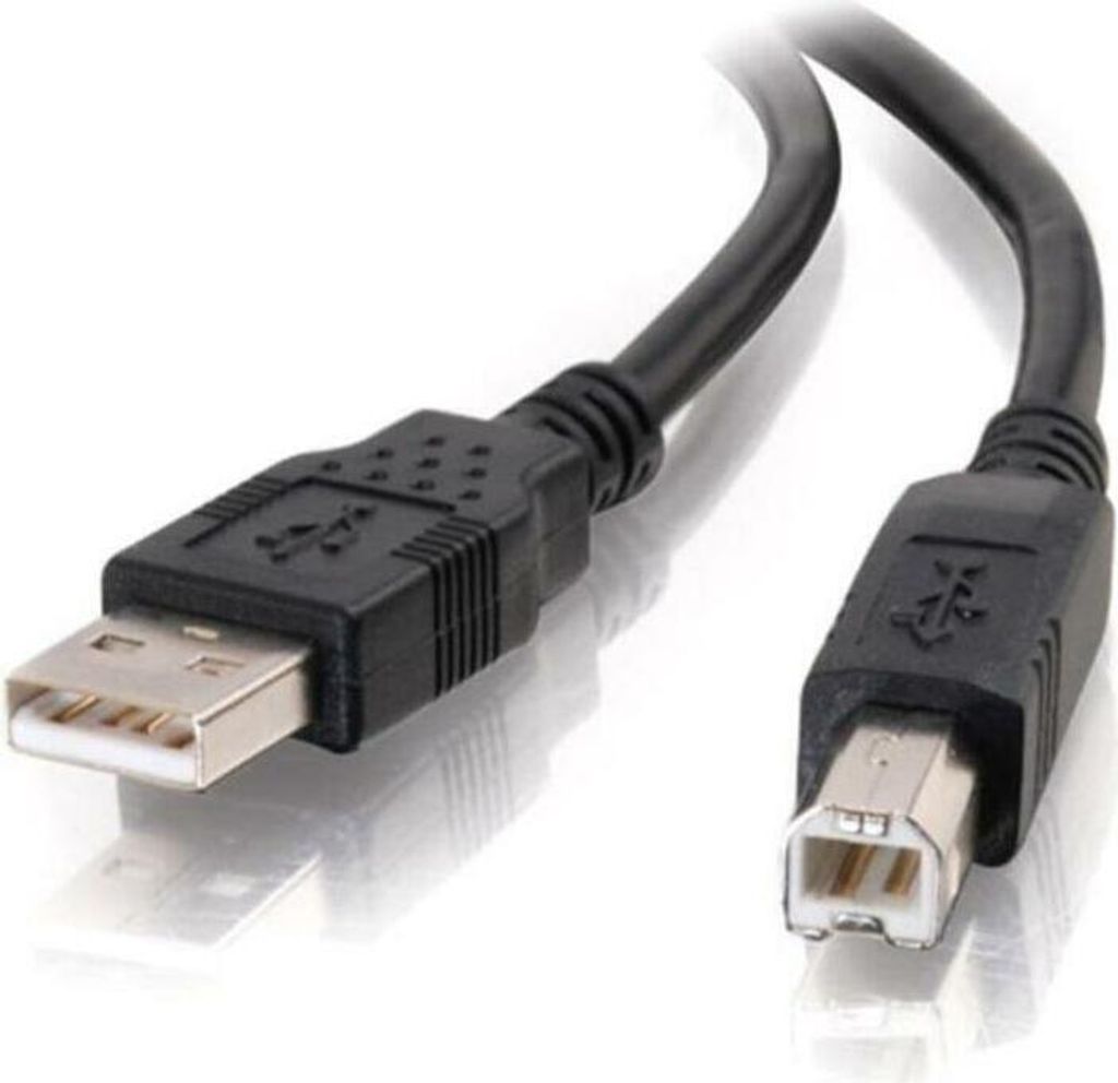C2G 3 m USB 2.0 A/B-Kabel – schwarz (9,8 ft), 3 m, USB A, Produktbild 