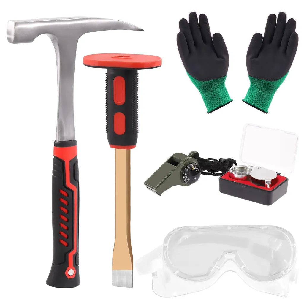 Kit d'outils de géologie pour extraire des minéraux sans abîmer les roches