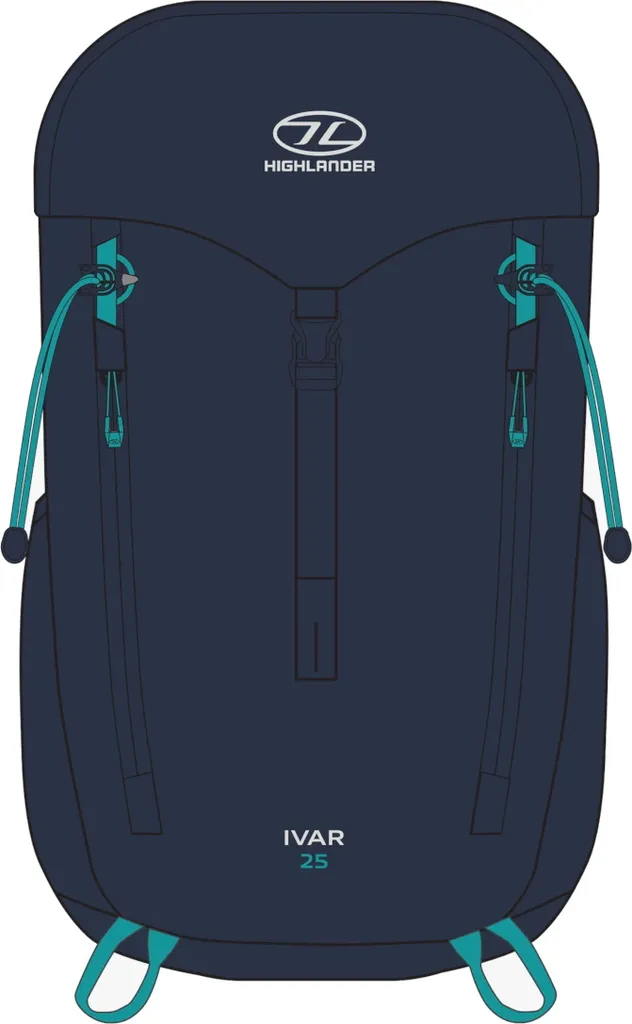 Sac à dos 25 Litres Femme Highlander Ivar Bleu Marine - Loisirs et Ville